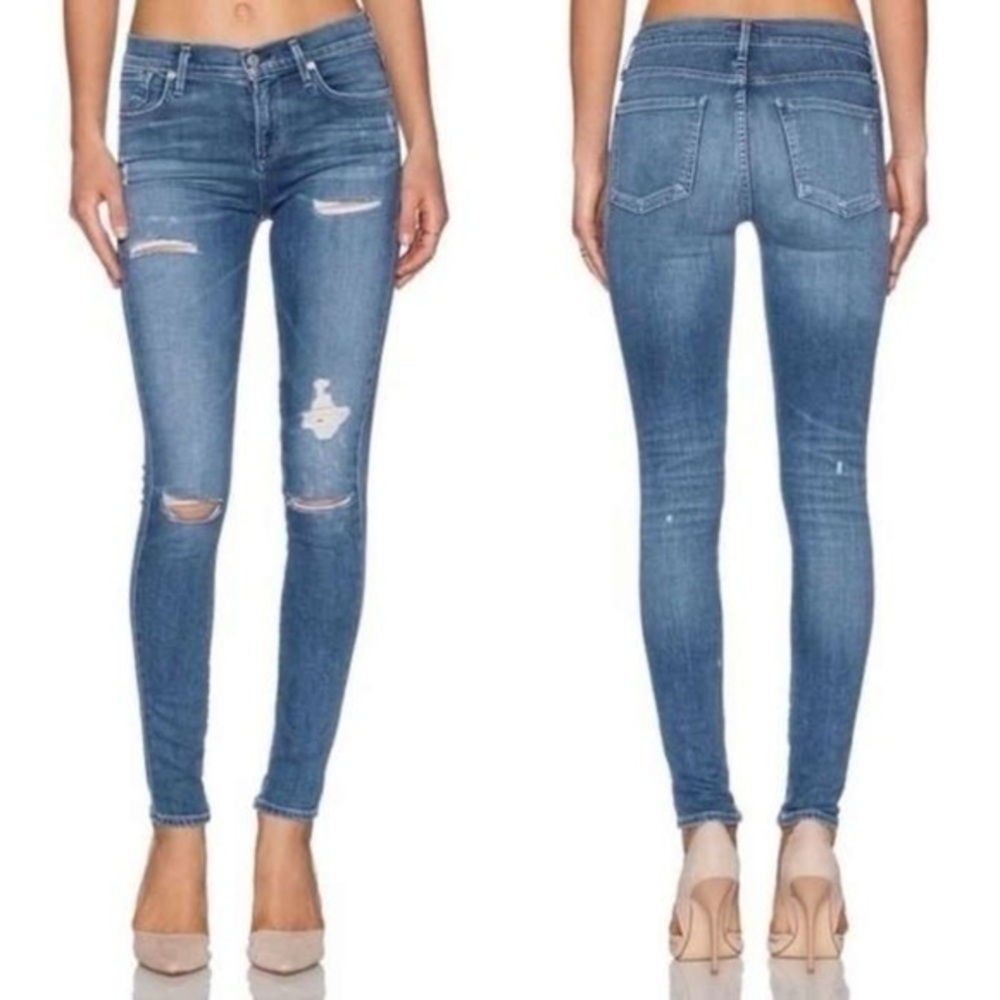 Agolde Sophie High Rise Skinny Jeans In Cannes size 24 EUC
